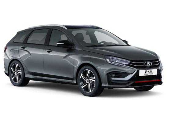 Lada Vesta SW Sportline I Рест - Серебристо-темно-серый "Борнео"